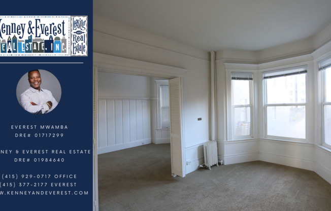 OPEN HOUSE: Saturday (6/28) 3:30pm-4:00pm. Classic San Francisco Jr. 1BR/1BA in an elegant Nob Hill building, Carpet Floors, Bay Windows, Shared laundry (830 Powell #3)