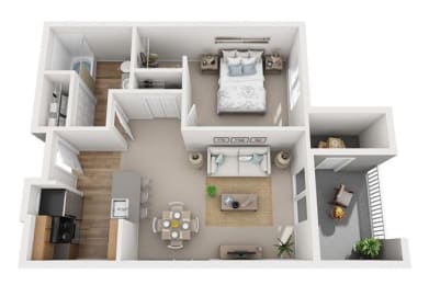 1 bed, 1 bath, 640 sqft, $1,454