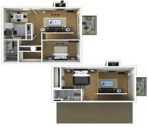 2 beds, 2 baths, 1,136 sqft, $2,097