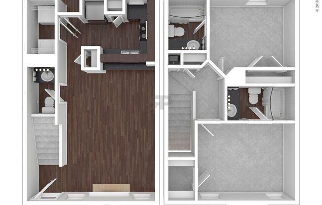 2 beds, 2.5 baths, 1,014 sqft, $1,508