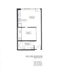 1 bed, 1 bath, 559 sqft, $3,141