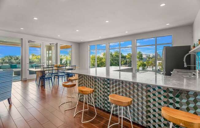 Dallas, TX Apartments for Rent in Knox-Henderson - Larq Henderson Rooftop lounge