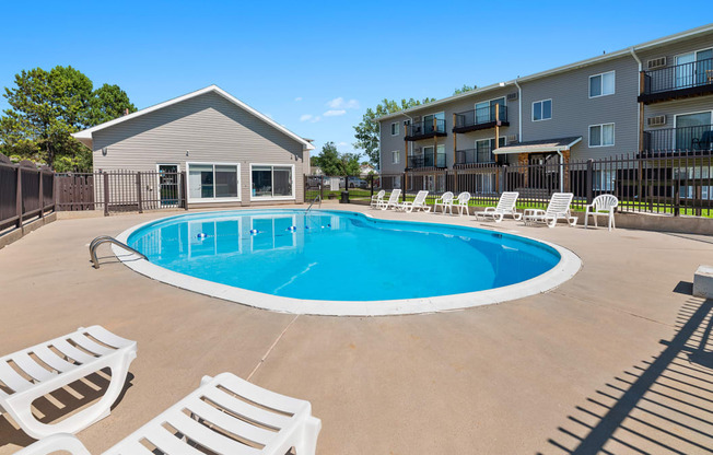 our apartments have a large pool for residents to enjoy