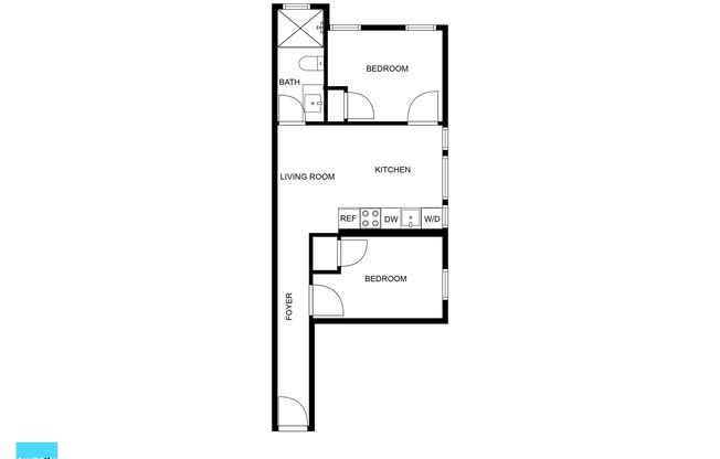 2 beds, 1 bath, 450 sqft, $3,238, Unit 9