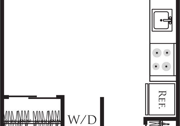 Studio, 1 bath, 396 sqft, $1,366, Unit 216