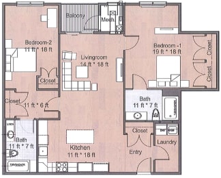 2 beds, 2 baths, 1,415 sqft, $3,235