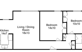 2 beds, 1 bath, 714 sqft, $1,285, Unit 401-307