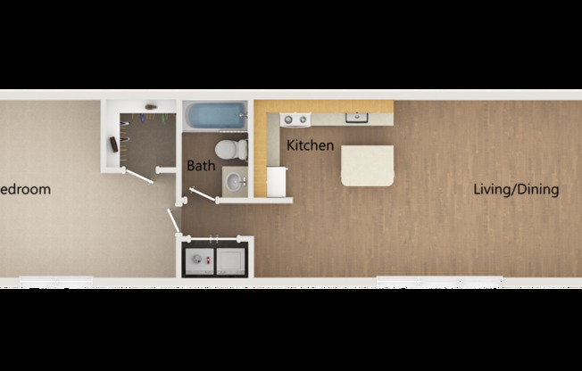 1 bed, 1 bath, 940 sqft, $1,450, Unit 102