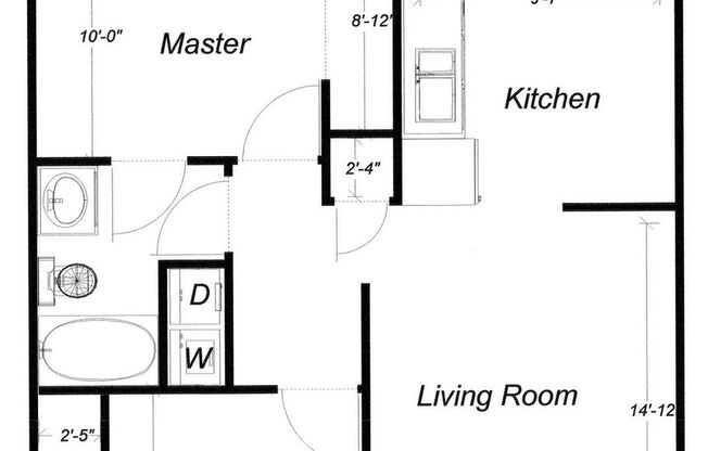 2 beds, 1 bath, 675 sqft, $1,399, Unit 2