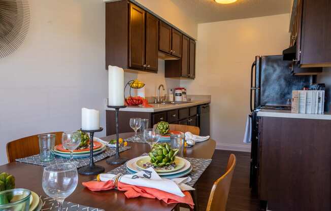 Separate Dining Room at Hamilton Square Apartments, Indiana, 46074
