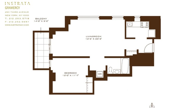 1 bed, 1 bath, $6,700, Unit 29A