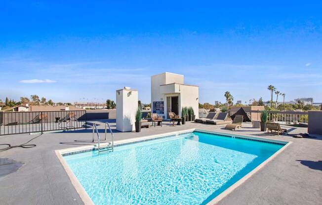 the pool at the clubhouse at our apartments