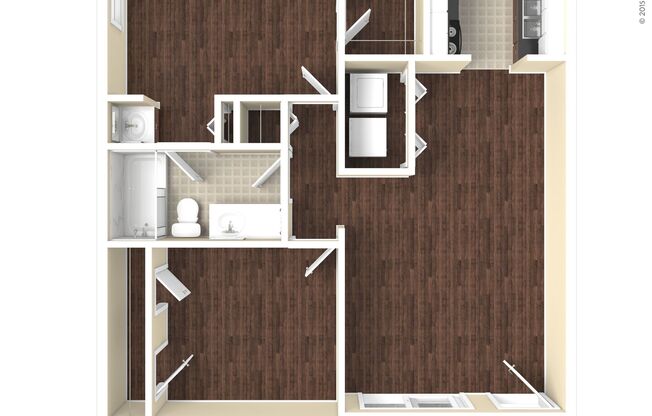 2 beds, 1 bath, 783 sqft, $1,230