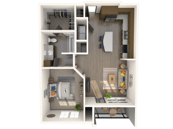 1 bed, 1 bath, 851 sqft, $1,755