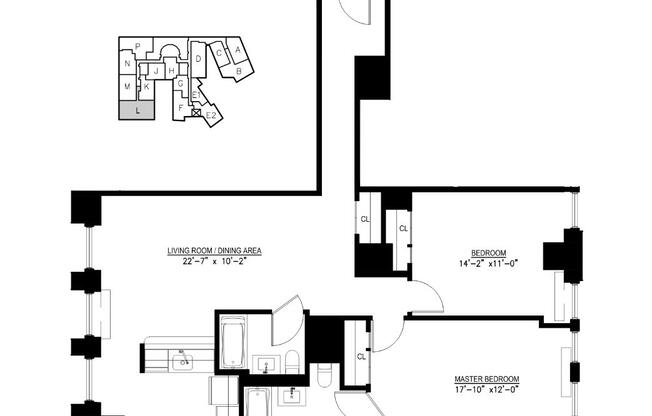 2 beds, 2 baths, $7,900, Unit 24L