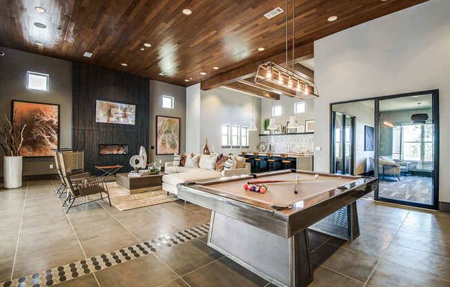 Modern Clubhouse With A Game Room at Fifty02 Westover Hills, San Antonio, TX, Texas, 78251