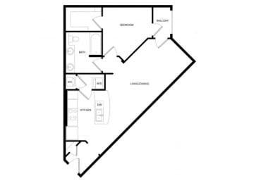 1 bed, 1 bath, 720 sqft, $1,275