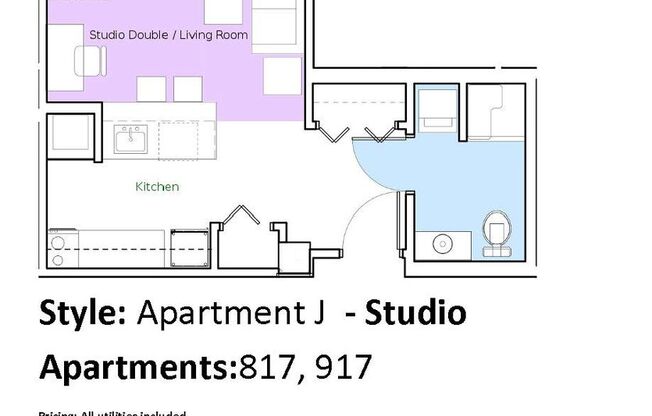 Studio, 1 bath, 350 sqft, $1,450