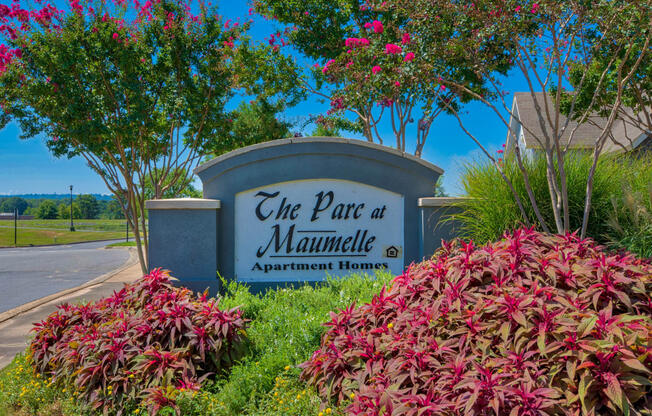 the park at maumelle apartment homes sign