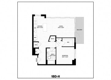 1 bed, 1 bath, 783 sqft, $2,684