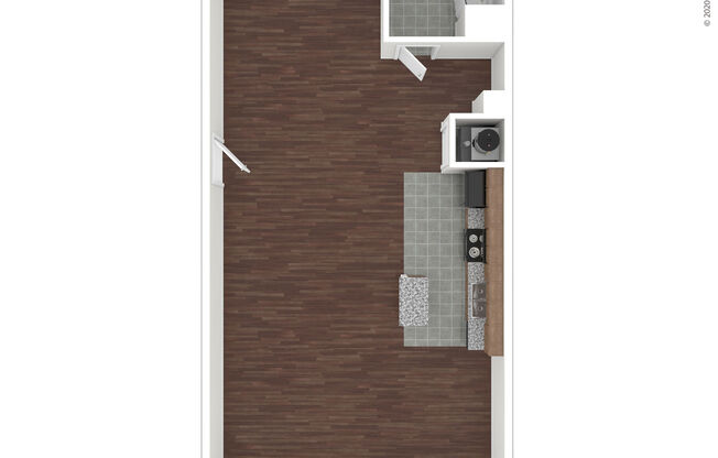 Studio, 1 bath, 910 sqft, $1,445