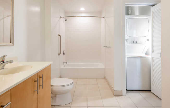 Bathroom and In-home washer and Dryer