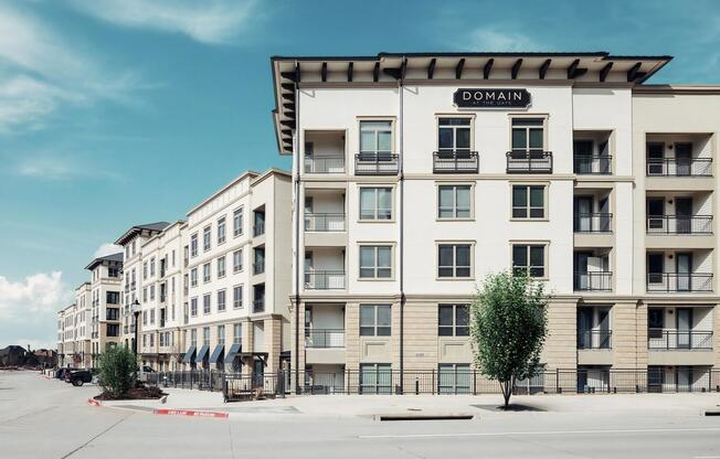 Street View of Building with Sign