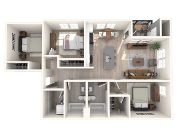 3 beds, 2 baths, 1,157 sqft, $2,350