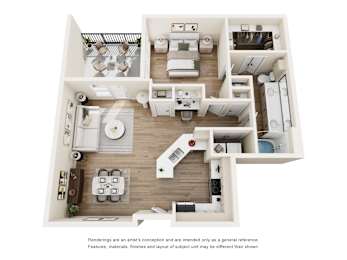 1 bed, 1 bath, 879 sqft, $1,810