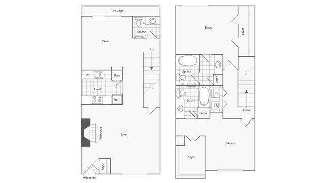 2 beds, 2.5 baths, 1,346 sqft, $1,679