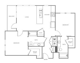 2 beds, 2 baths, 1,205 sqft, $3,485