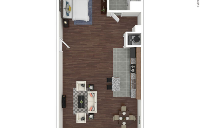 Studio, 1 bath, 910 sqft, $1,445