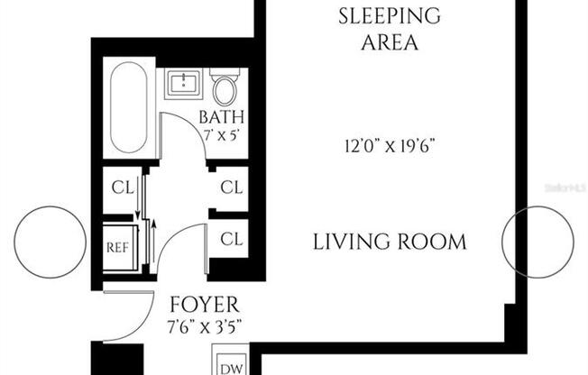 Studio, 1 bath, 400 sqft, $2,950, Unit 9G