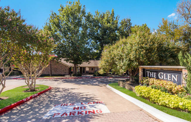 entrance area at The Glen, Lewisville, TX