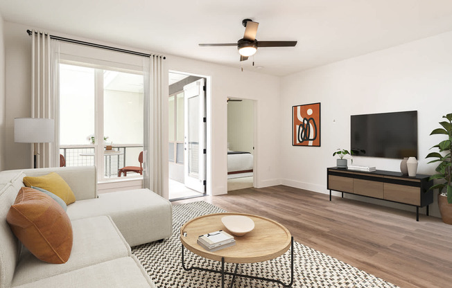 Living Room with Hard Surface Flooring