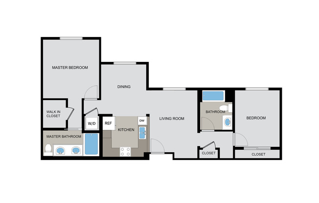 2 beds, 2 baths, 1,082 sqft, $3,575, Unit 330