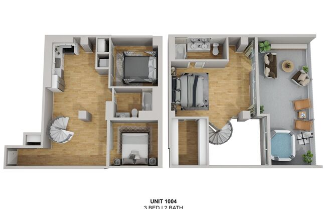 3 beds, 2 baths, 1,675 sqft, $5,900, Unit 1004