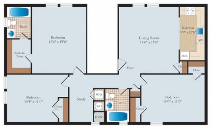 3 beds, 2 baths, 1,118 sqft, $2,566