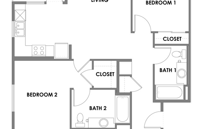 2 beds, 2 baths, 880 sqft, $3,300, Unit 552