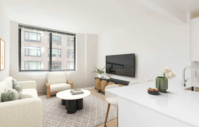 Living Room with Hard Surface Flooring