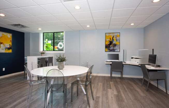 Laurel West End Apartments in Golden Valley, MN photo of business center