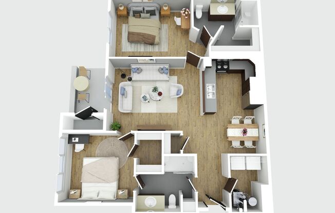 2 beds, 2 baths, 1,060 sqft, $1,795, Unit 2210 Remington 137