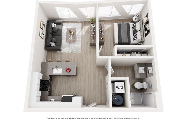 1 bed, 1 bath, 624 sqft, $1,716, Unit 502