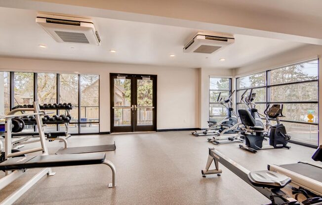 Gym at Holm at Sellwood, Portland Oregon