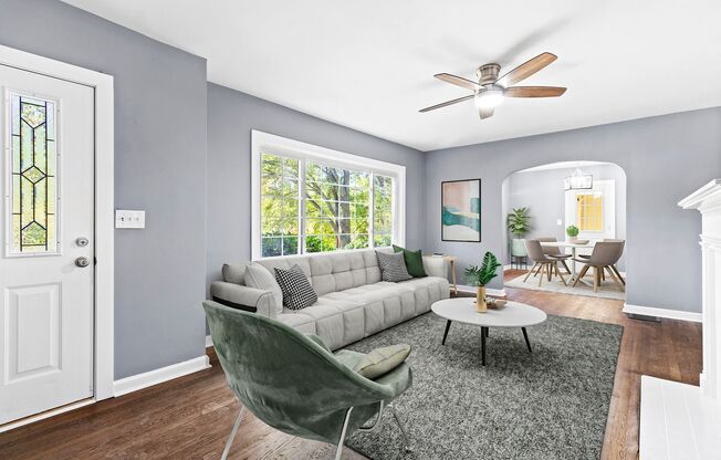 Newly Renovated, In-law Suite, Master on the main floor.