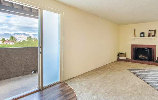Cottonwood Creek with view from the back sliding door.