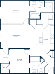 2 beds, 2 baths, 1,043 sqft, $2,080