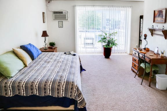 Bedrooms are spacious in each floor plan with generous closets and wall-to-wall carpeting.