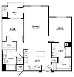 2 beds, 2 baths, 1,128 sqft, $3,853