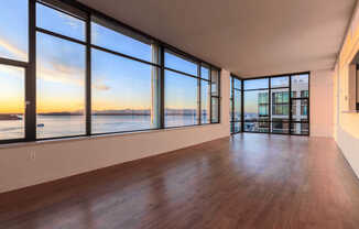Living Room with Hard Surface Flooring and Floor-to-Ceiling Windows